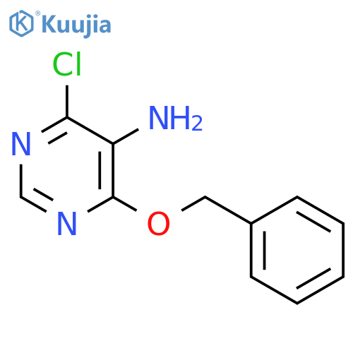 4-(benzyloxy)-6-chloropyrimidin-5-amine structure