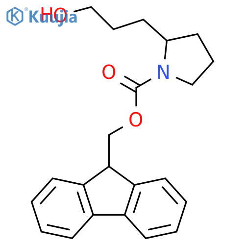 1-Pyrrolidinecarboxylic acid, 2-(3-hydroxypropyl)-, 9H-fluoren-9-ylmethyl ester structure
