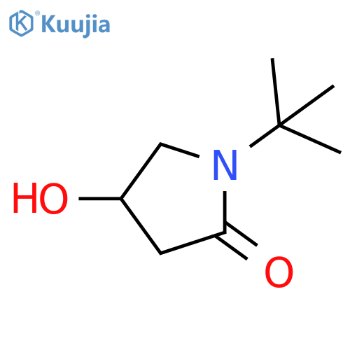 2-Pyrrolidinone, 1-(1,1-dimethylethyl)-4-hydroxy- structure