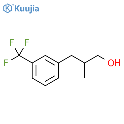 Benzenepropanol, β-methyl-3-(trifluoromethyl)- structure