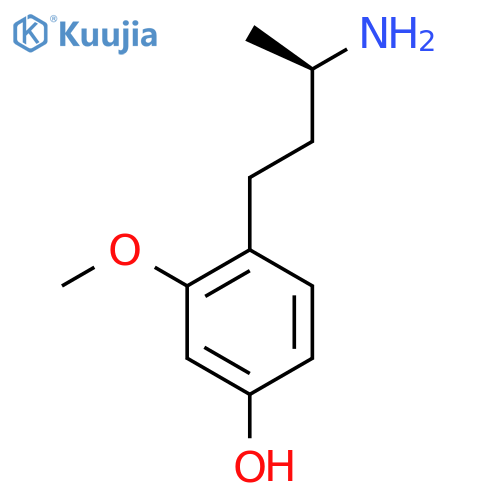 4-(3R)-3-aminobutyl-3-methoxyphenol structure