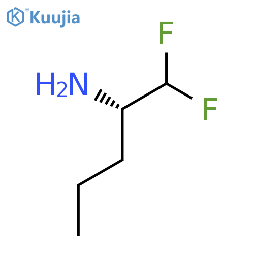 (2S)-1,1-difluoropentan-2-amine structure
