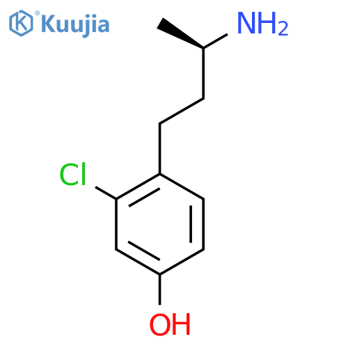 4-(3R)-3-aminobutyl-3-chlorophenol structure