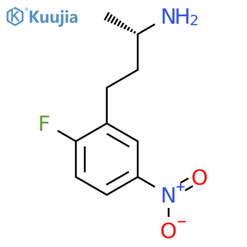 (2S)-4-(2-fluoro-5-nitrophenyl)butan-2-amine structure