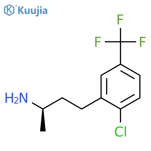 (2R)-4-2-chloro-5-(trifluoromethyl)phenylbutan-2-amine structure