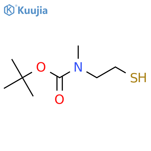 tert-butyl N-methyl-N-(2-sulfanylethyl)carbamate structure