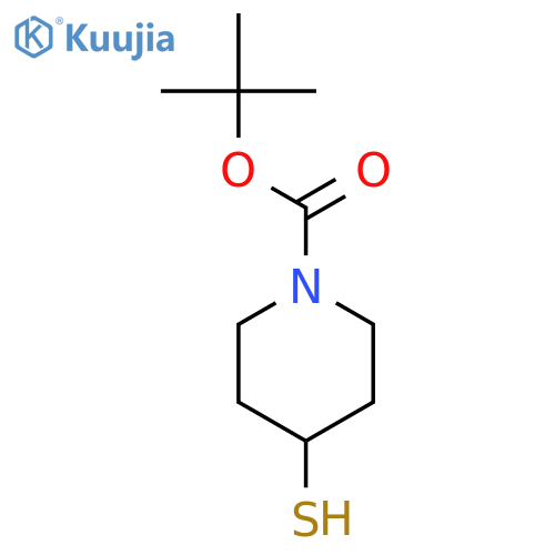 Tert-butyl 4-sulfanylpiperidine-1-carboxylate structure