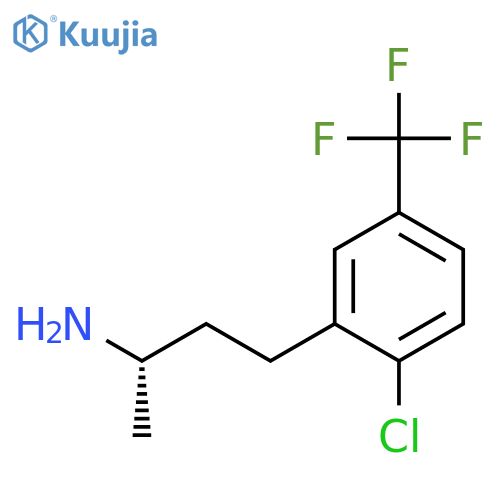 (2S)-4-2-chloro-5-(trifluoromethyl)phenylbutan-2-amine structure