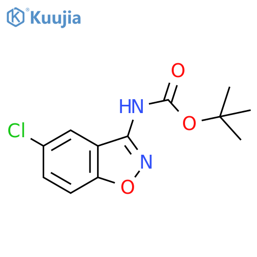 (5-Chloro-benzo[d]isoxazol-3-yl)-carbamic acid tert-butyl ester structure