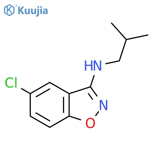 (5-Chloro-benzo[d]isoxazol-3-yl)-isobutyl-amine structure
