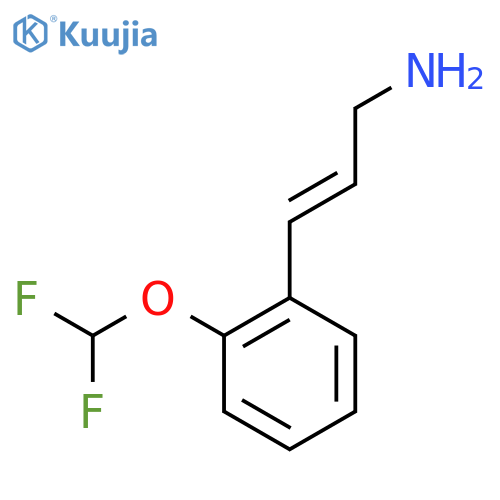 3-2-(difluoromethoxy)phenylprop-2-en-1-amine structure