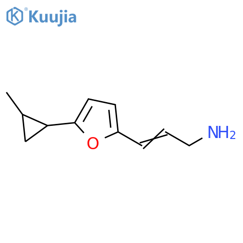 3-5-(2-methylcyclopropyl)furan-2-ylprop-2-en-1-amine structure