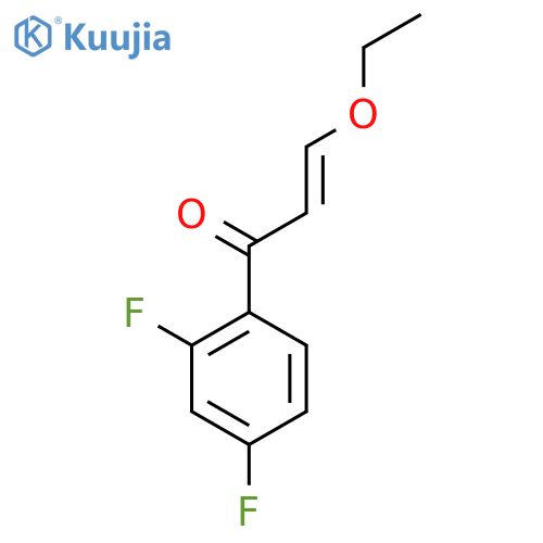 1-(2,4-difluorophenyl)-3-ethoxyprop-2-en-1-one structure