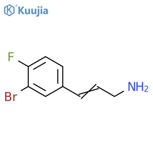 3-(3-bromo-4-fluorophenyl)prop-2-en-1-amine structure