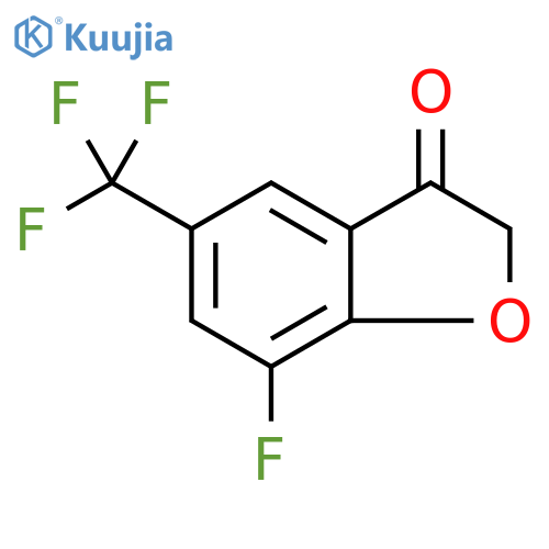 7-Fluoro-5-trifluoromethyl-benzofuran-3-one structure