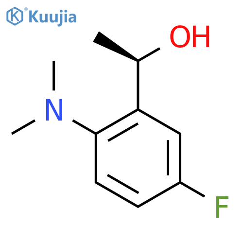 (1R)-1-2-(dimethylamino)-5-fluorophenylethan-1-ol structure