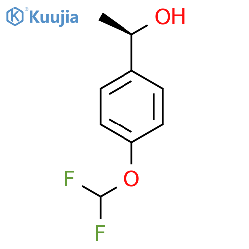 (1R)-1-4-(difluoromethoxy)phenylethan-1-ol structure