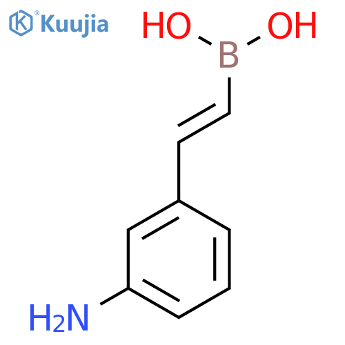 (E)-2-(3-aminophenyl)ethenylboronic acid structure
