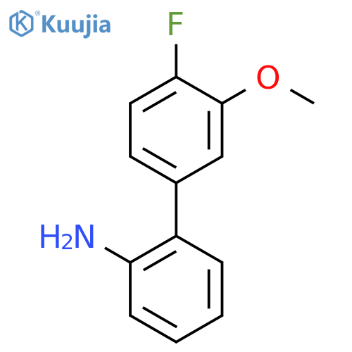 2-(4-fluoro-3-methoxyphenyl)aniline structure