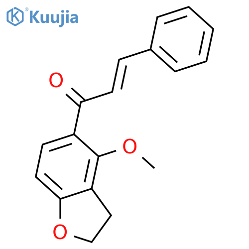 1-(2,3-Dihydro-4-methoxy-5-benzofuranyl)-3-phenyl-2-propen-1-one structure