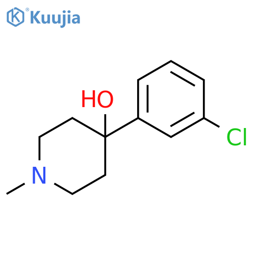 4-(3-CHLOROPHENYL)-1-METHYLPIPERIDIN-4-OL structure