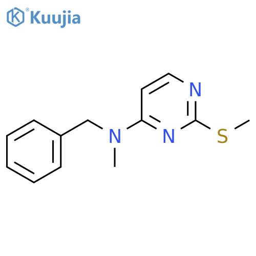 N-benzyl-N-methyl-2-(methylsulfanyl)pyrimidin-4-amine structure