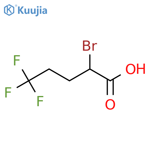 2-Bromo-5,5,5-trifluoropentanoic acid structure