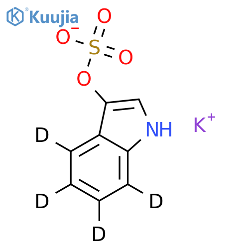 3-Indoxyl Sulfate-d4 Potassium Salt structure