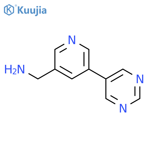 (5-(Pyrimidin-5-yl)pyridin-3-yl)methanamine structure