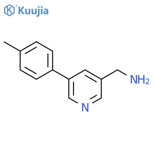 (5-(p-Tolyl)pyridin-3-yl)methanamine structure