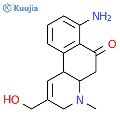 7-Amino-3,4,4a,10b-tetrahydro-2-(hydroxymethyl)-4-methylbenzo[f]quinolin-6(5H)-one structure