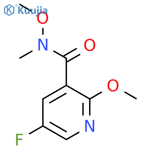 5-Fluoro-N,2-dimethoxy-N-methylnicotinamide structure