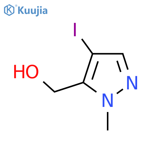 (4-Iodo-1-methyl-1H-pyrazol-5-yl)methanol structure