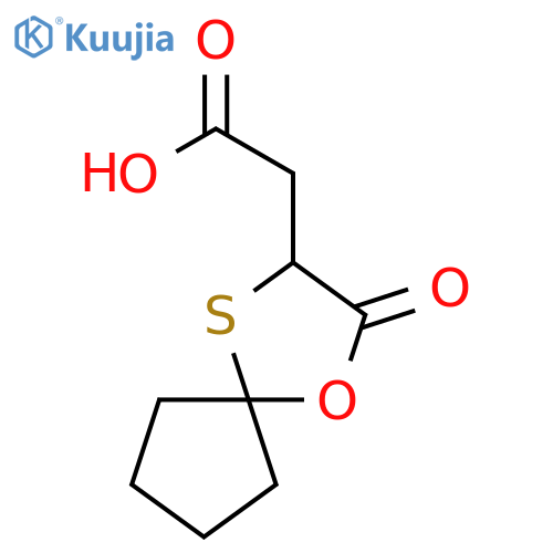 2-{2-oxo-1-oxa-4-thiaspiro4.4nonan-3-yl}acetic acid structure