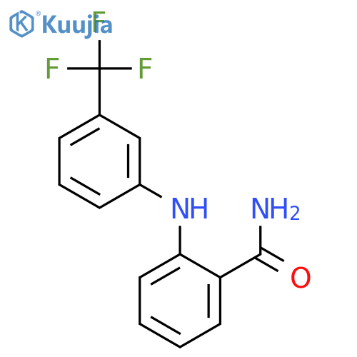 2-{3-(trifluoromethyl)phenylamino}benzamide structure