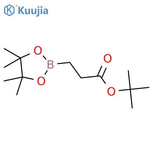 tert-Butyl 3-(4,4,5,5-tetramethyl-1,3,2-dioxaborolan-2-yl)propanoate structure