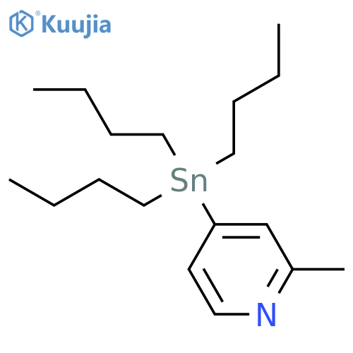 2-Methyl-4-(tributylstannyl)pyridine structure