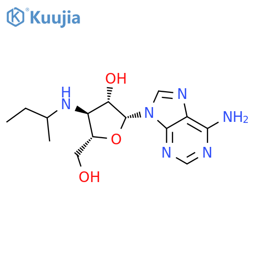 9-[3-(butan-2-ylamino)-3-deoxy-beta-D-arabinofuranosyl]-9H-purin-6-amine structure