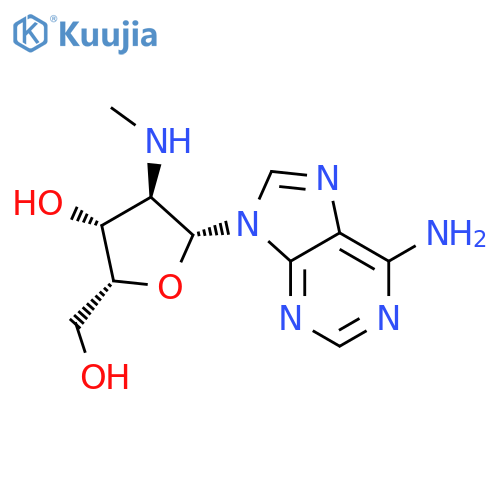 9-[2-deoxy-2-(methylamino)-beta-D-xylofuranosyl]-9H-purin-6-amine structure