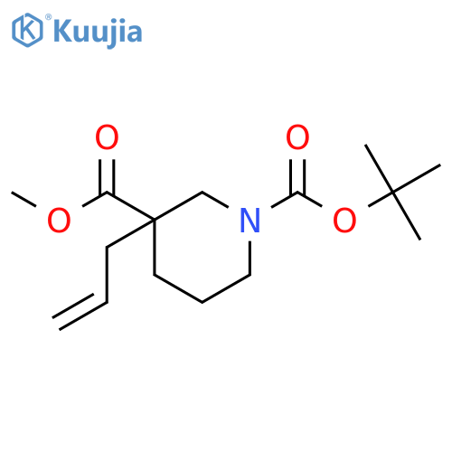 1-tert-butyl 3-methyl 3-(prop-2-en-1-yl)piperidine-1,3-dicarboxylate structure
