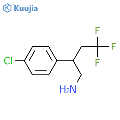 2-(4-Chloro-phenyl)-4,4,4-trifluoro-butylamine structure