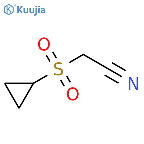 2-(cyclopropanesulfonyl)acetonitrile structure