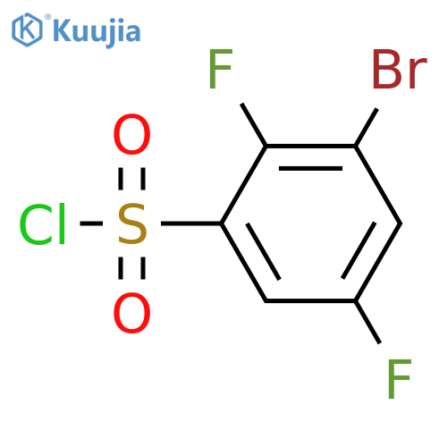3-Bromo-2,5-difluorobenzenesulfonyl chloride structure