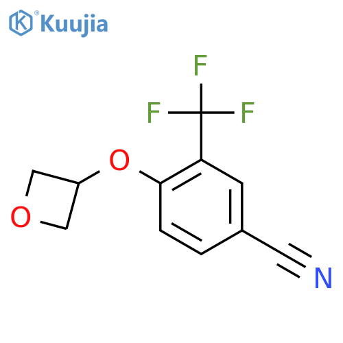4-(Oxetan-3-yloxy)-3-(trifluoromethyl)benzonitrile structure