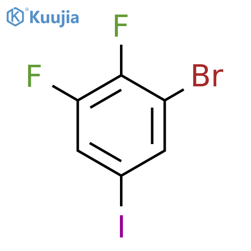 1-Bromo-2,3-difluoro-5-iodobenzene structure
