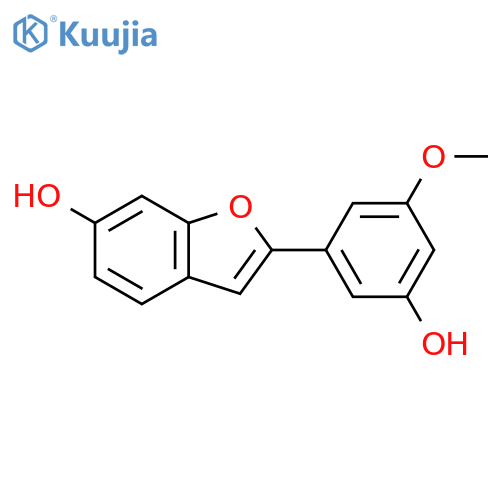 2-(3-hydroxy-5-methoxyphenyl)benzofuran-6-ol structure