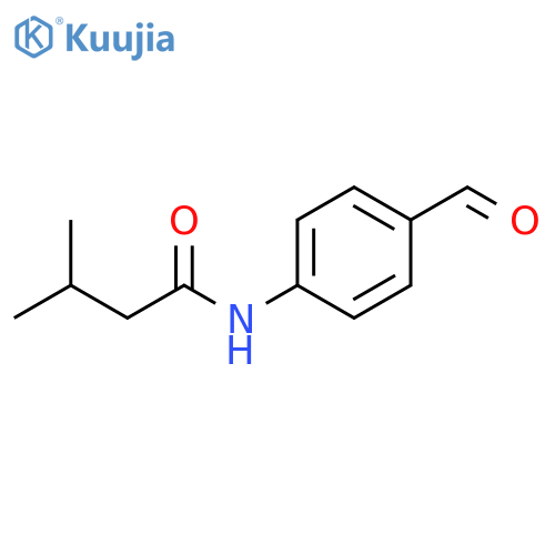 Butanamide, N-(4-formylphenyl)-3-methyl- structure
