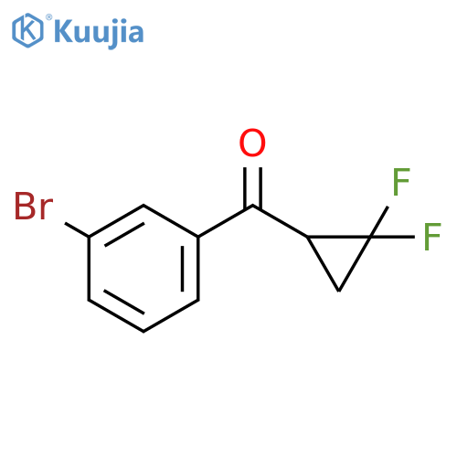 (3-Bromophenyl)(2,2-difluorocyclopropyl)methanone structure