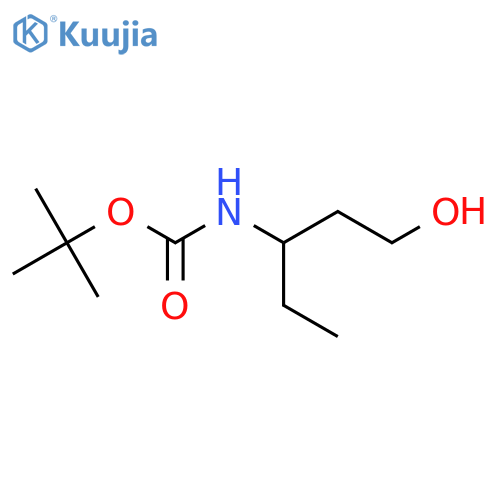 tert-butyl N-(1-hydroxypentan-3-yl)carbamate structure