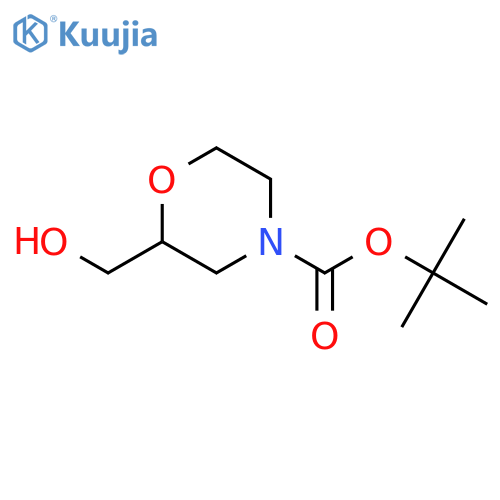 tert-butyl (2S)-2-(hydroxymethyl)morpholine-4-carboxylate structure